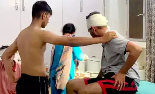 Students arrived at the hospital for treatment