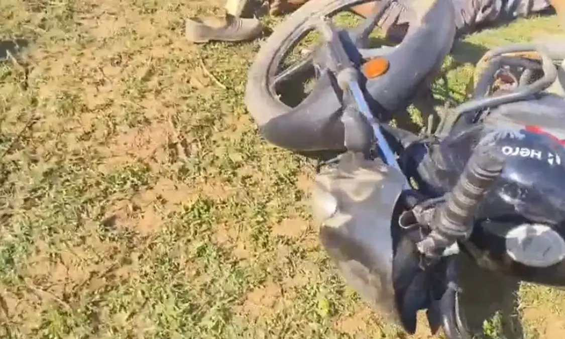 Three people died in a collision between a tractor and a bike