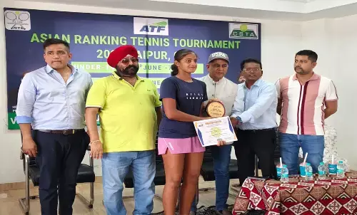 Raipur Asian Ranking Tennis Tournament 2025 winning players awarded