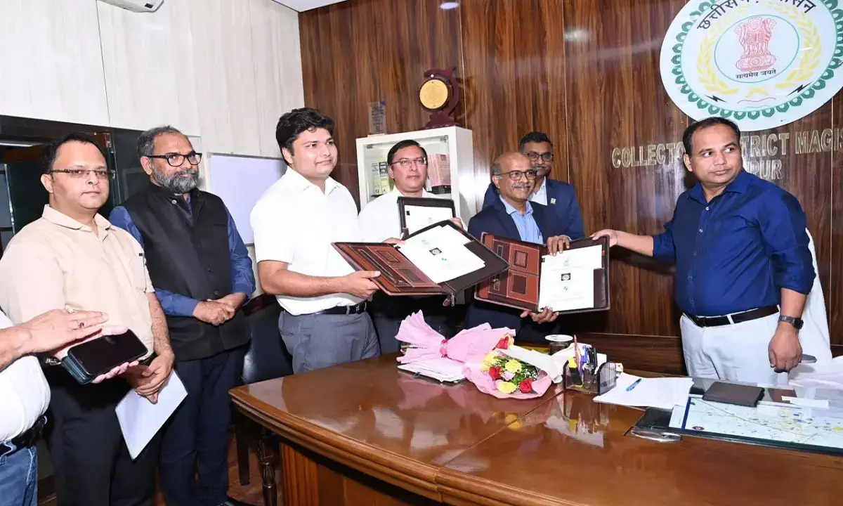 Raipur MoU signed Biogas plant Municipal Corporation