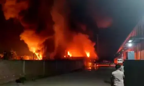 Noida fire in chemical tucode Industries Private
