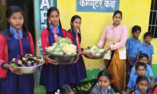 Dhamtari School Entrance Festival teacher inspired children protect environment