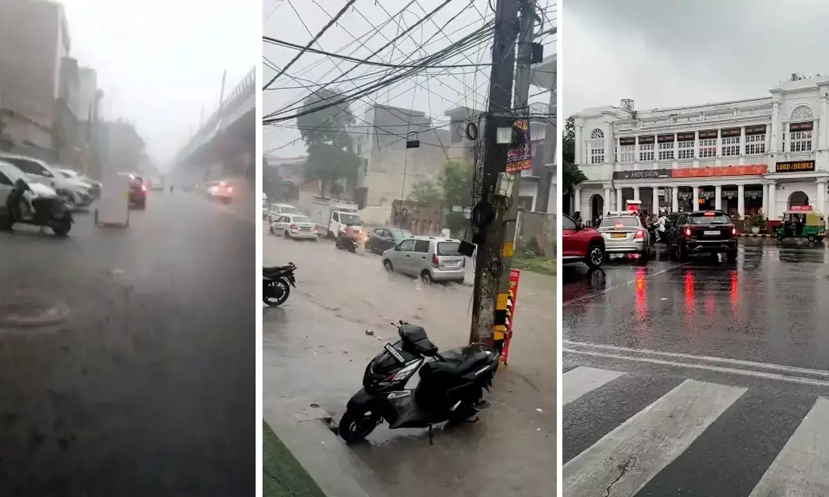 दिल्ली में बारिश से मौसम हुआ सुहाना, जलभराव की समस्या से लोग हुए परेशान, IMD ने जारी किया अलर्ट दिल्ली में बारिश से मौसम हुआ सुहाना, जलभराव की समस्या से लोग हुए परेशान, IMD ने जारी किया अलर्ट