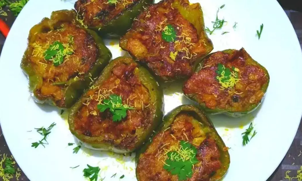 how to make bharwan shimla mirch recipe