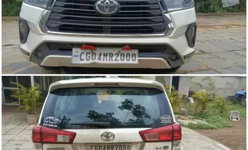 Sarangarh congress Deepak Baij convoy vehicles collided each other