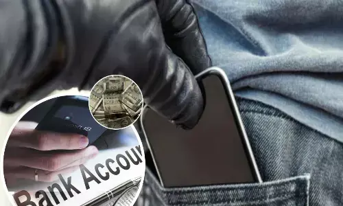 Bank account blackened by stealing mobile
