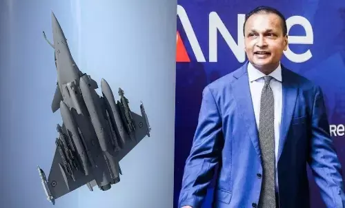 anil ambani dassault Falcon 2000 Jet deal reliance infra share surge