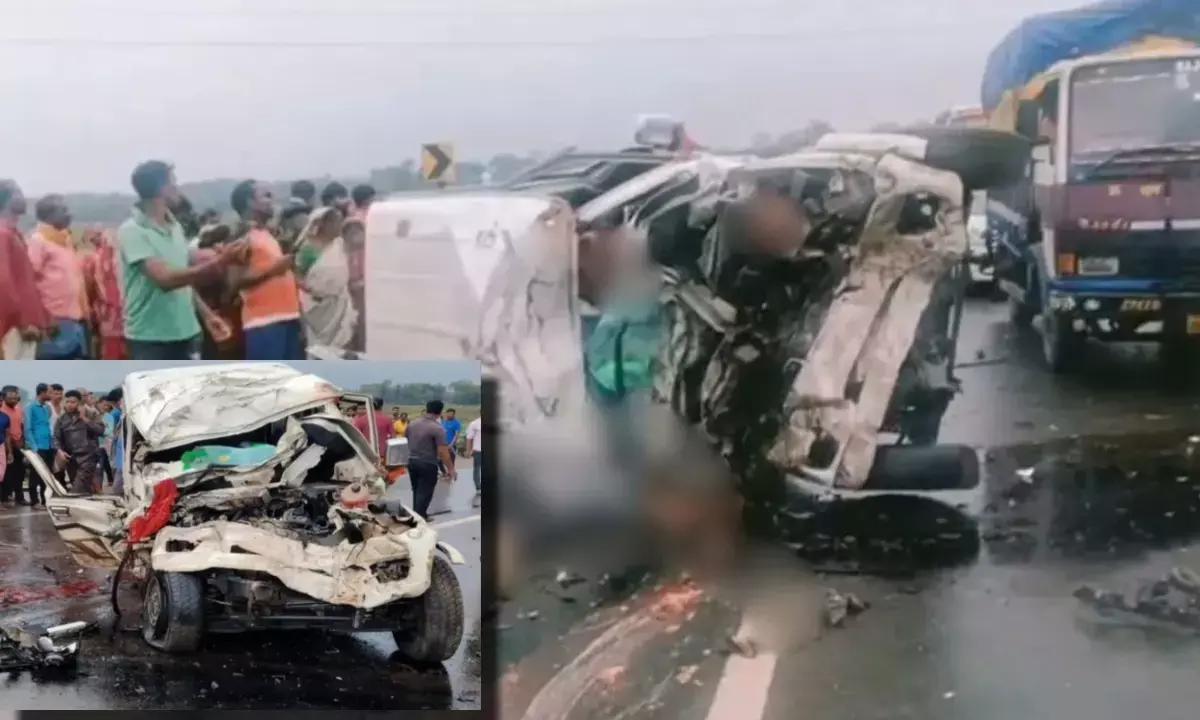 West Bengal Accident, पुरुलिया सड़क हादसा, Purulia road accident, West Bengal accident news, NH18 car truck collision, Balarampur police station