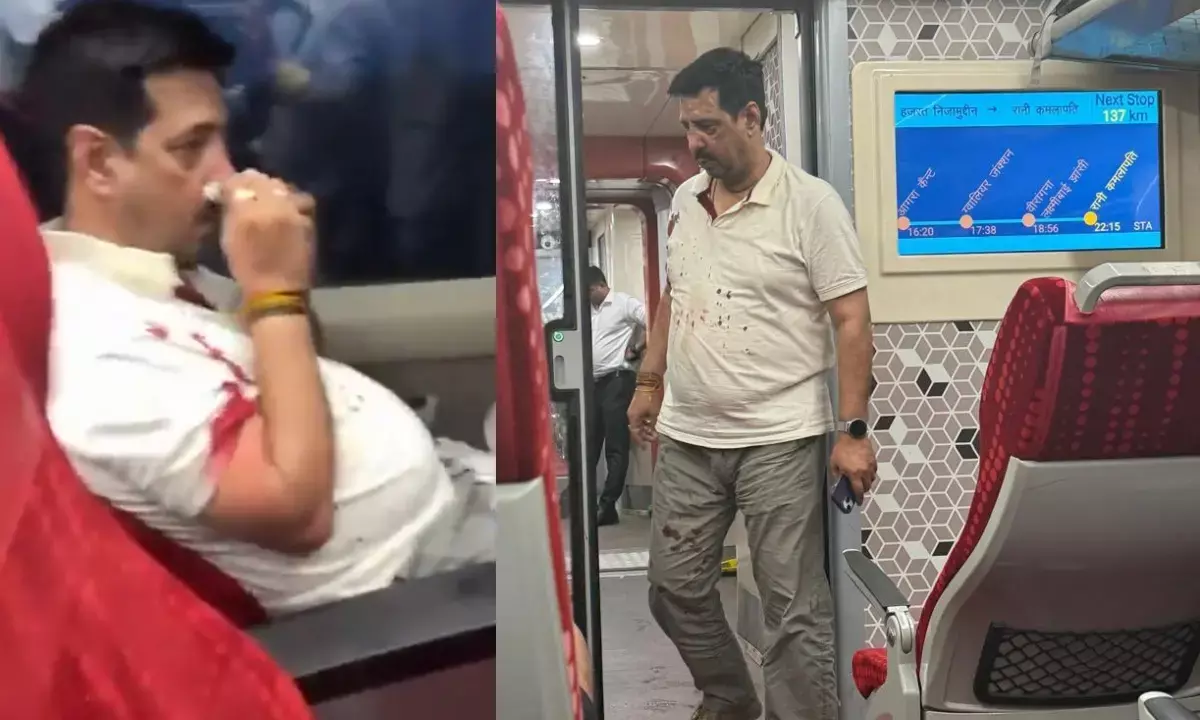 Vande Bharat train fight, BJP MLA Rajiv Singh dispute, Jhansi station train violence, passenger beating Vande Bharat Vande Bharat train fight, BJP MLA Rajiv Singh dispute, Jhansi station train violence, passenger beating Vande Bharat
