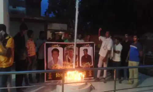 Candle march against killing of tribals Candle march against killing of tribals