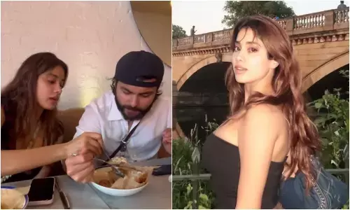 Janhvi Kapoor london vacation with Boyfriend Shikhar Pahariya Video Viral