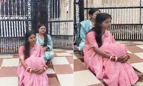 Daughters-in-law sitting outside their in-laws