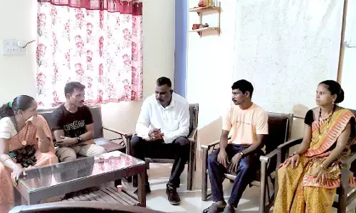 Our team members talking to surrendered Naxalites