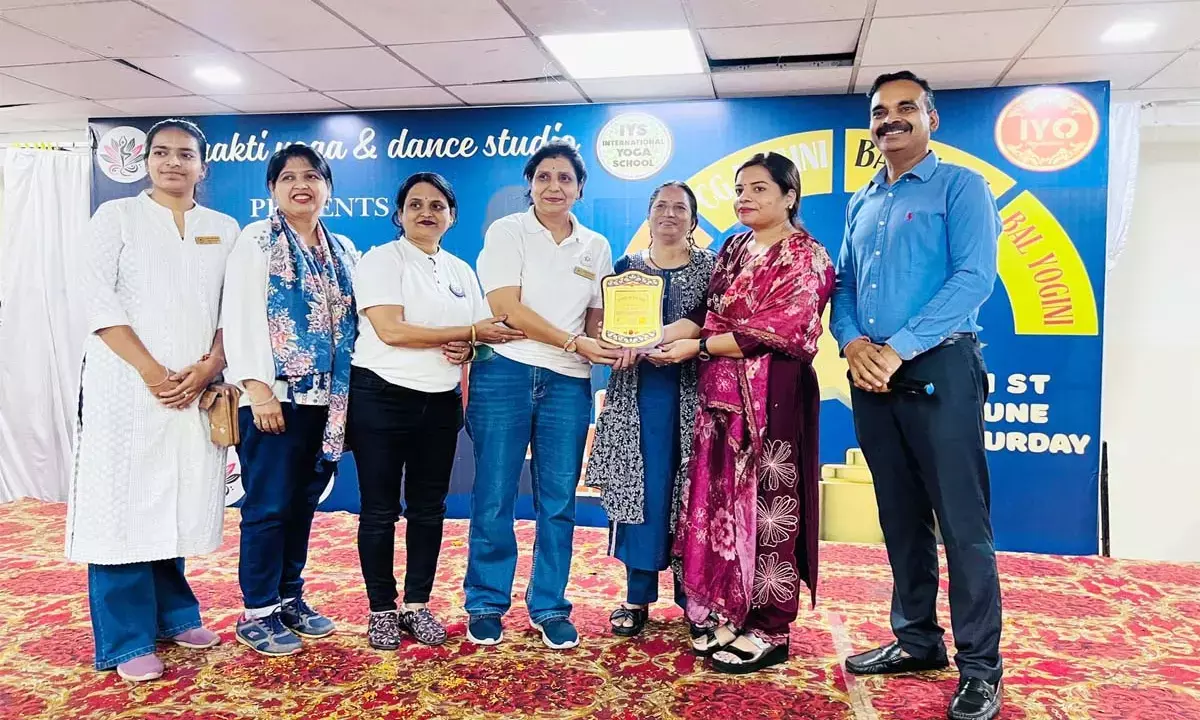 Shakti Yoga and Dance Studio organized a grand yoga competition