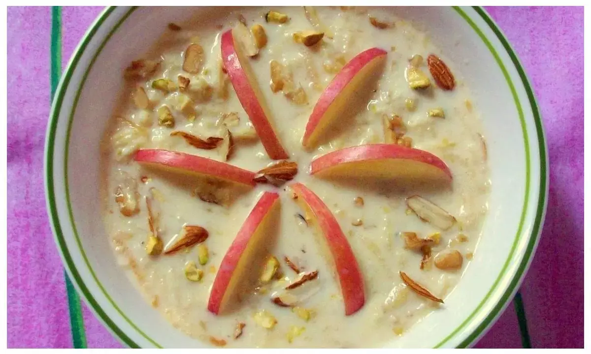How to make apple rabdi at home,