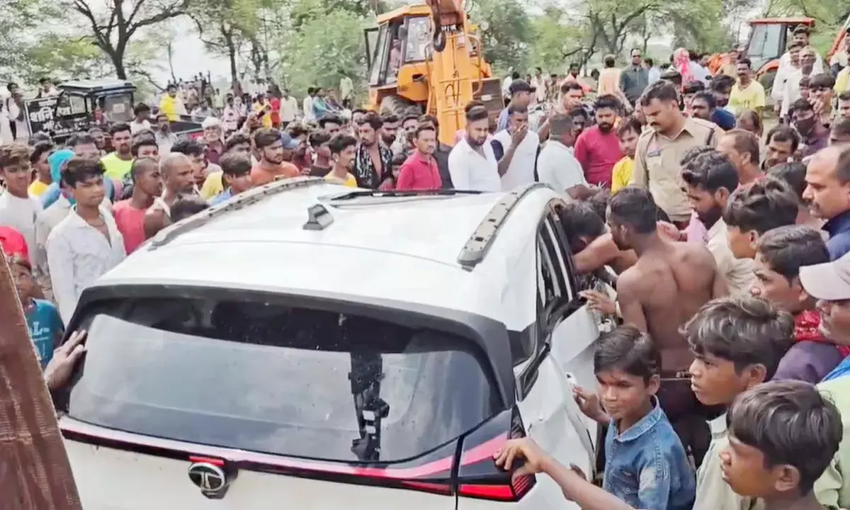 Car damaged in accident