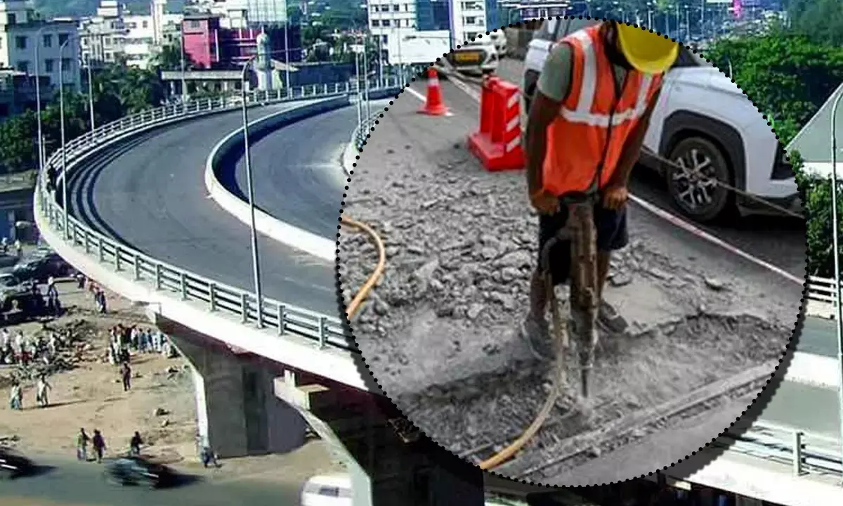 Delhi Flyover Repairing