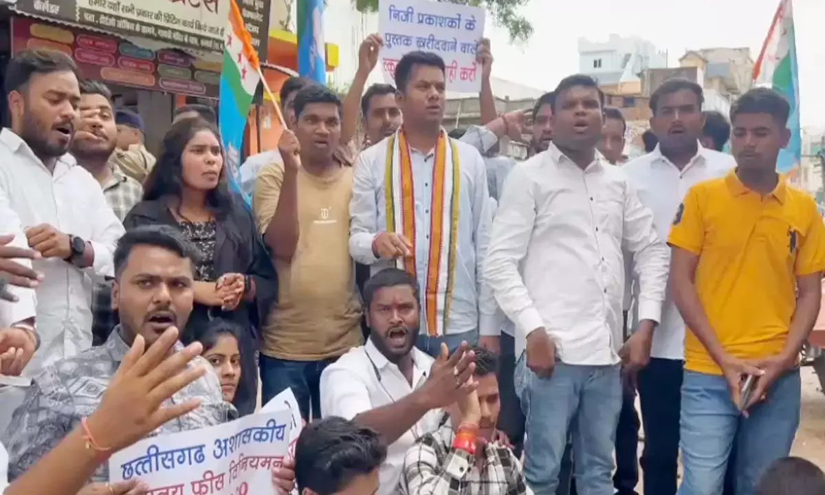 staging a sit-in protest