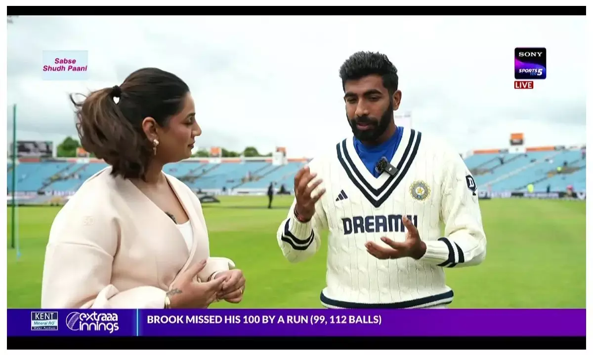 Jasprit bumrah sanaja ganesan