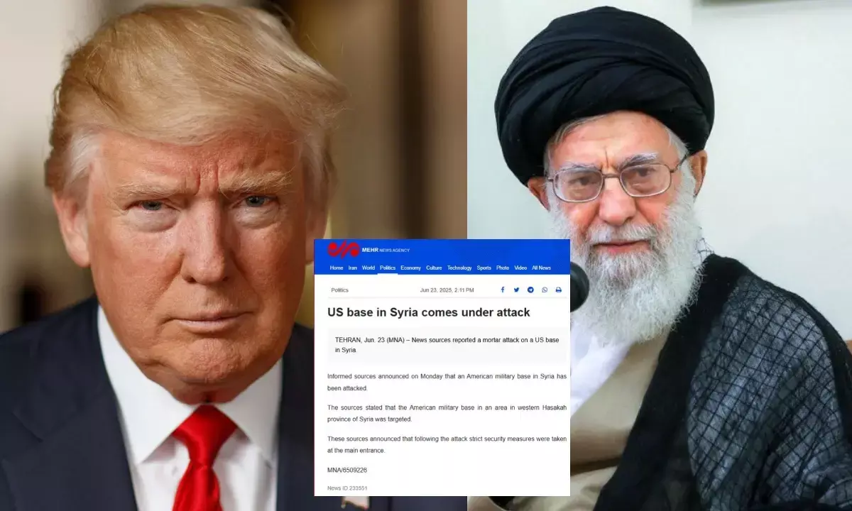 Iran attacks US base in syria Iran attacks US base in syria