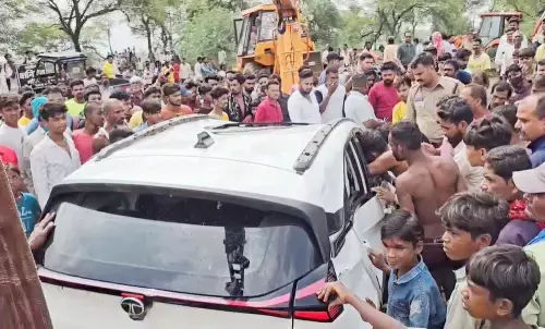 Car damaged in accident