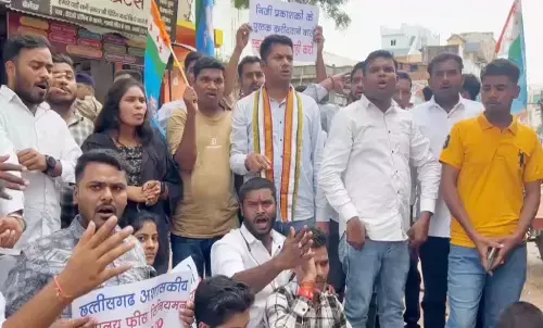 staging a sit-in protest