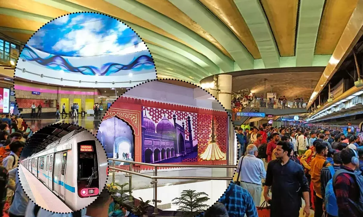 Most Beautiful Metro station in delhi