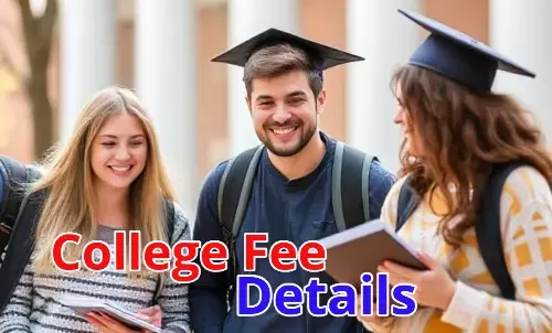 College fee details, College fee details in MP,