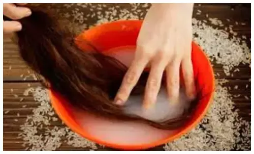 Rice water for hair