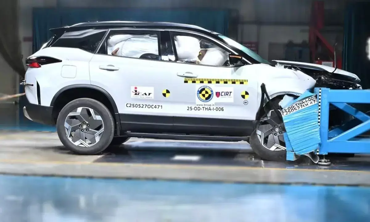 क्रैश टेस्ट में टाटा हैरियर EV को मिली 5-स्टार रेटिंग, टाटा की सबसे सुरक्षित एसयूवी