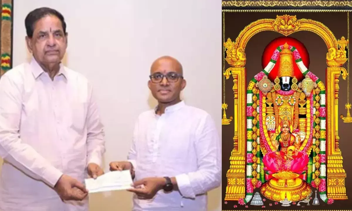 Tirupati Balaji Temple, Thota Chandrasekhar Donation, SV Pranadana Trust, Google VP Thota Chandrasekhar