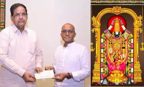 Tirupati Balaji Temple, Thota Chandrasekhar Donation, SV Pranadana Trust, Google VP Thota Chandrasekhar
