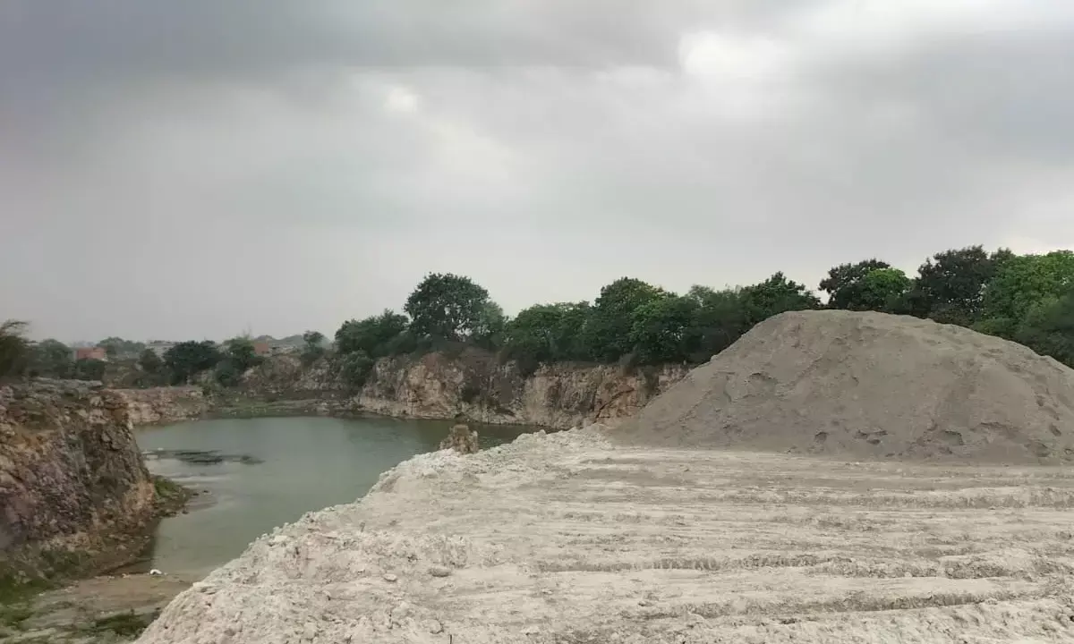 Dumping gravel