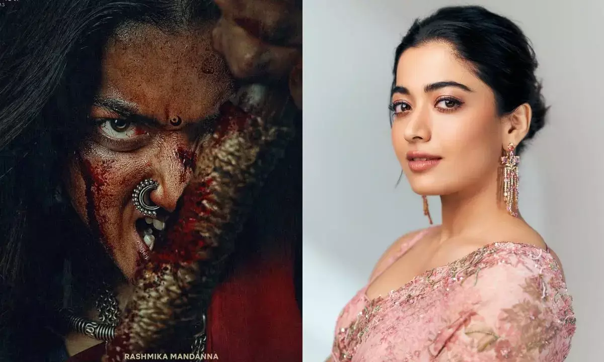 mysaa Poster: rashmika mandanna unveils warrior look in new Film