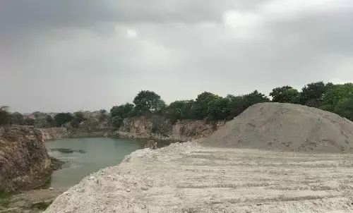 Dumping gravel
