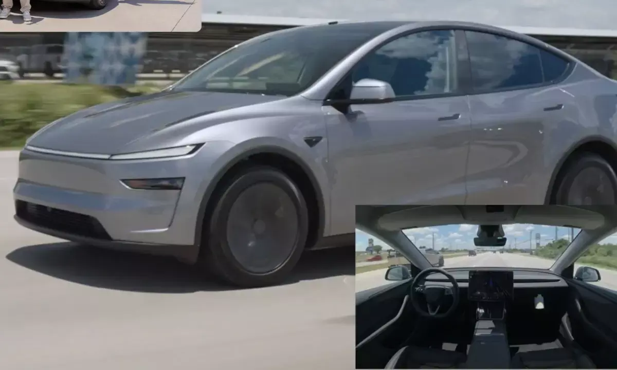 टेस्ला मॉडल Y ड्राइवरलेस डिलीवरी, ऑटोनॉमस कार डिलीवरी, फुली सेल्फ ड्राइविंग इलेक्ट्रिक कार, Tesla Model Y driverless delivery, Elon Musk Tesla Robotaxi
