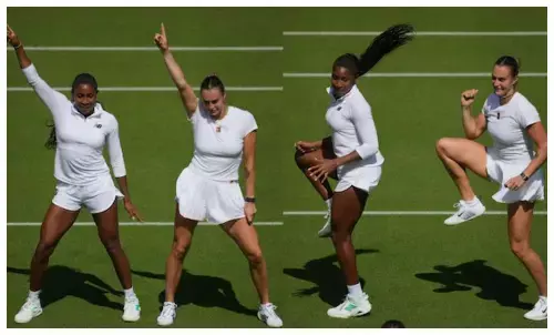 Coco Gauff Aryna Sabalenka TikTok dance video