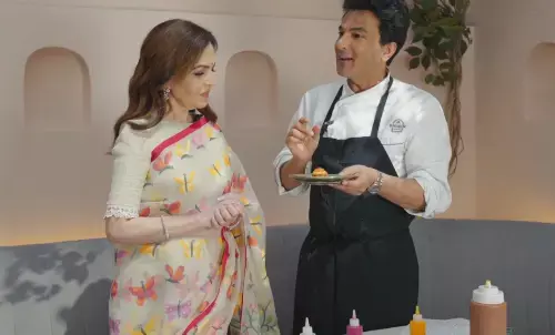 NMACC India Weekend New York nita ambani and chef vikas khanna