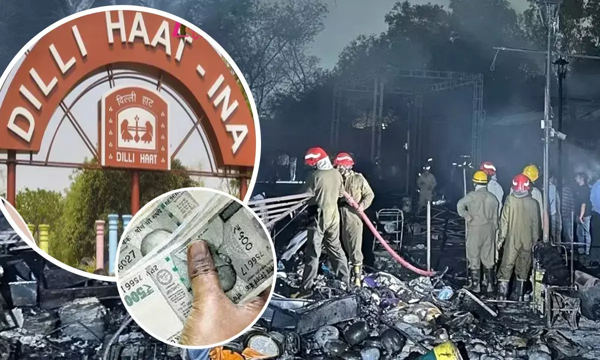 Big relief to the craftsmen affected by Delhi Haat fire Big relief to the craftsmen affected by Delhi Haat fire