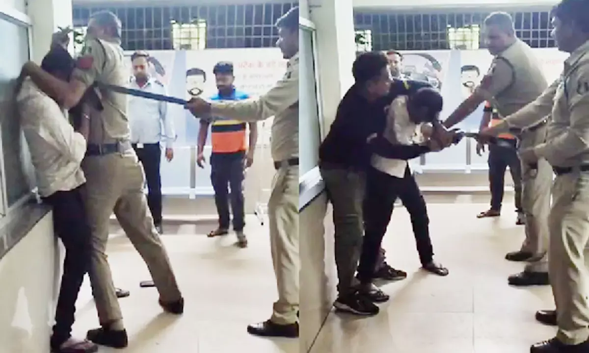 Rajnandgaon Ruckus hospital Fight between 112 dial staff policemen Kotwali police station Rajnandgaon Ruckus hospital Fight between 112 dial staff policemen Kotwali police station