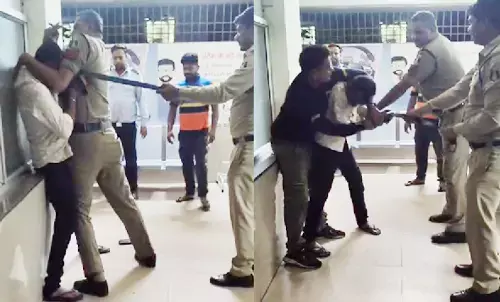 Rajnandgaon Ruckus hospital Fight between 112 dial staff policemen Kotwali police station
