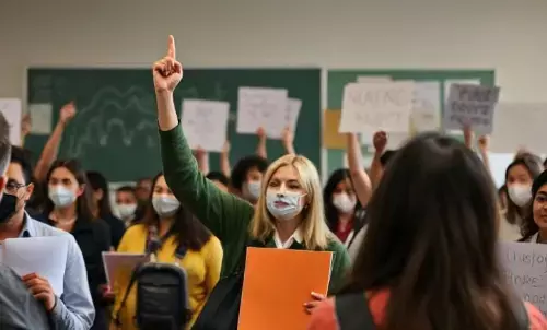 MP Guest Teachers E Attendance, मध्यप्रदेश ई अटेंडेंस शिक्षक विरोध, ई-अटेंडेंस विवाद मध्यप्रदेश, शिक्षा विभाग मोबाइल उपस्थिति, e-attendance teacher protest