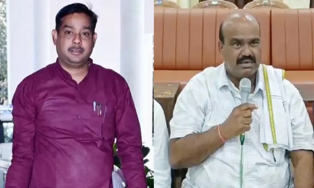 Jaijaipur MLA Baleshwar Sahu and MLA Vyas Kashyap