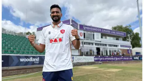 Khaleel Ahmed County debut 8 no balls no wickets in 9 overs Essex against Yorkshire