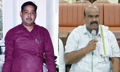 Jaijaipur MLA Baleshwar Sahu and MLA Vyas Kashyap