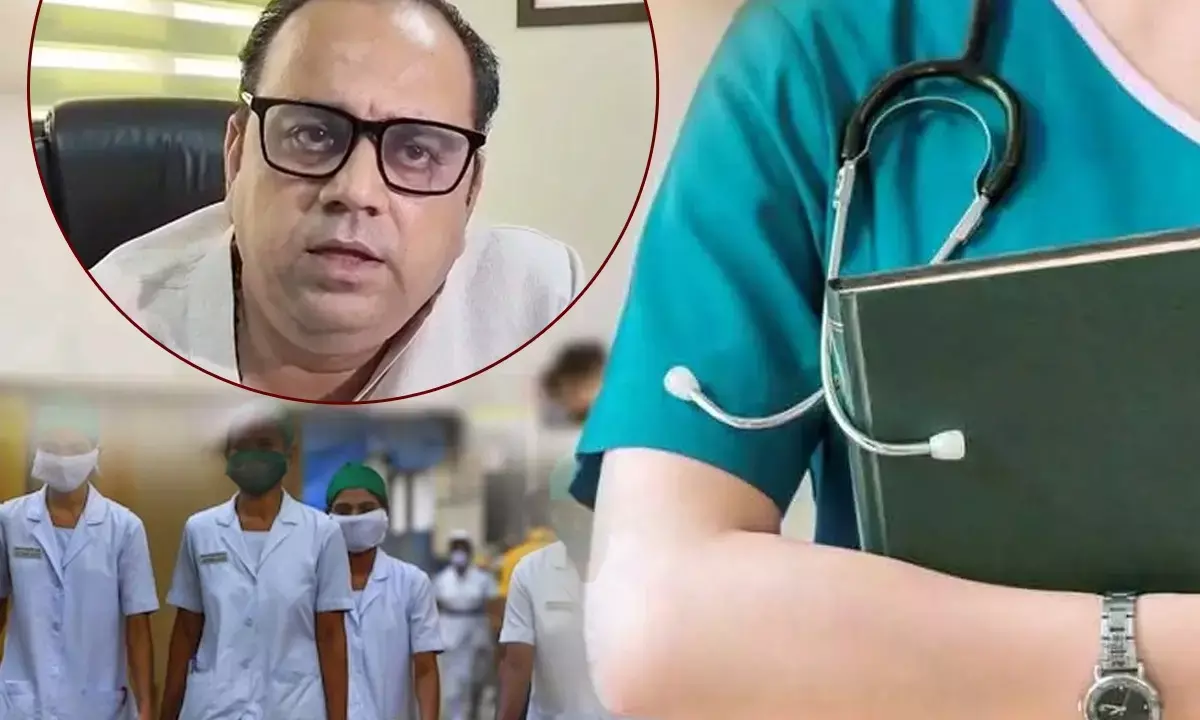 Minister Pankaj Singh order for Contractual Nurses Duty