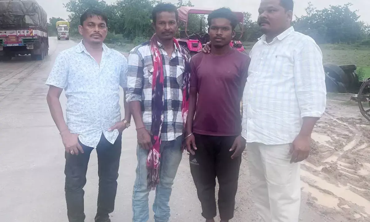After being freed from clutches of mango orchard owner in Telangana