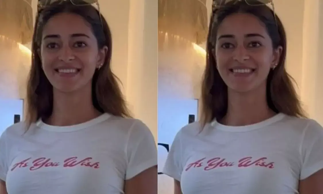 अनन्या पांडे का कूल सैलून लुक, व्हाइट टी-शर्ट और ब्लू जींस में आईं नजर