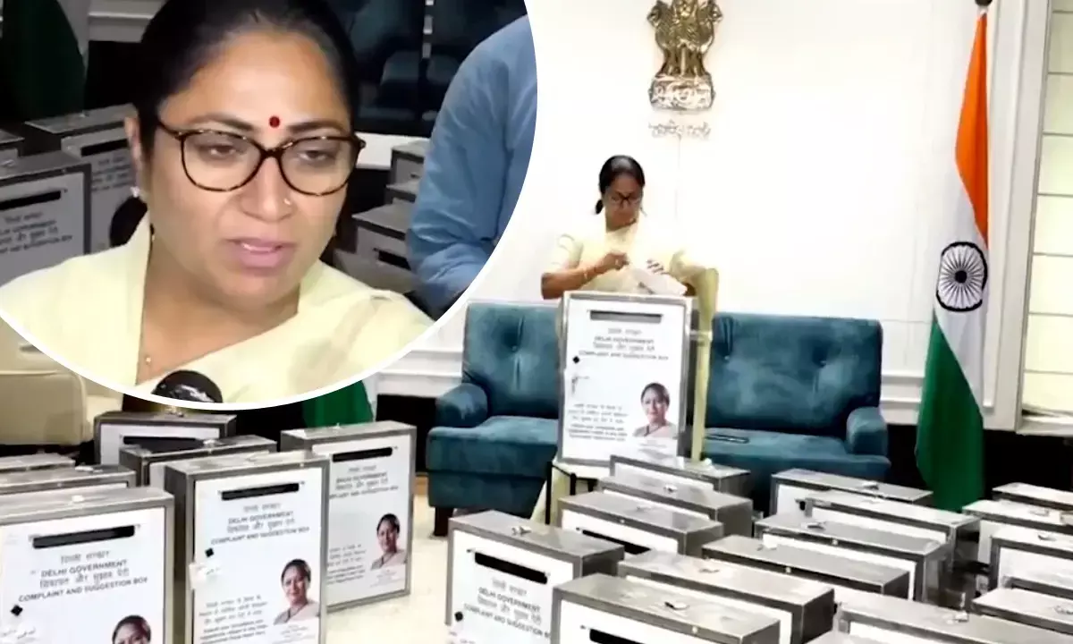 CM Rekha Gupta Opened Complaint Boxes