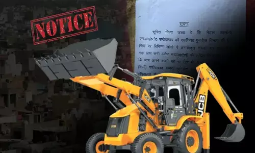 Bulldozer Action in Faridabad